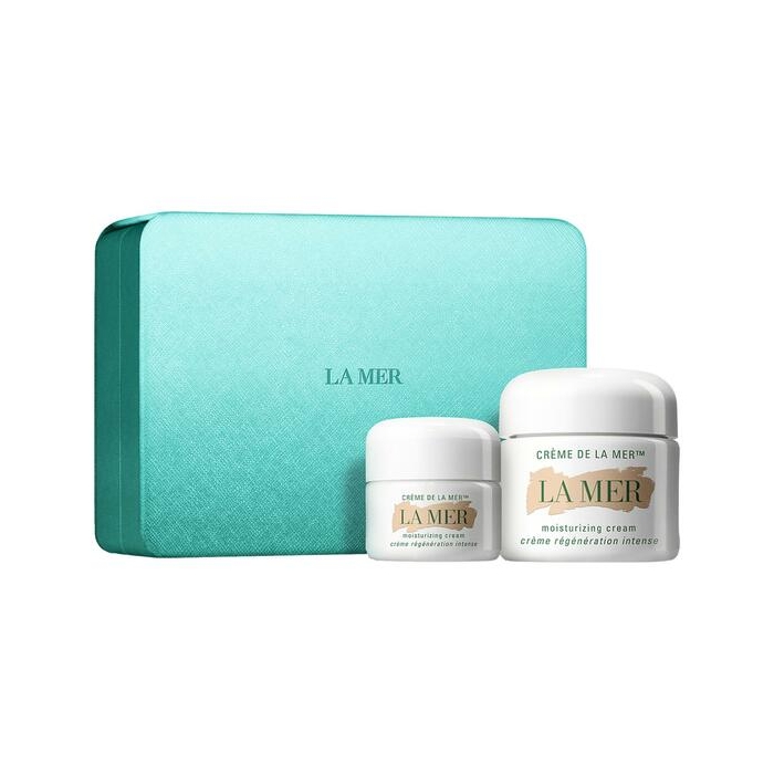 Crème de la Mer Duet Set = The Moisturizing Cream 60 ml + The Moisturizing Cream 15 ml