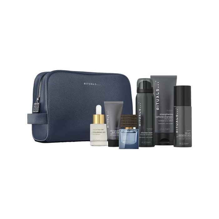 Homme Large Gift Set 2025=Travel Roi d’Orien 15 ml, Shower foam 50ml,24h Anti-Perspirant Spray 50ml,Hyaluronic Acid Natural Booster 20 ml,Hydrating Fa