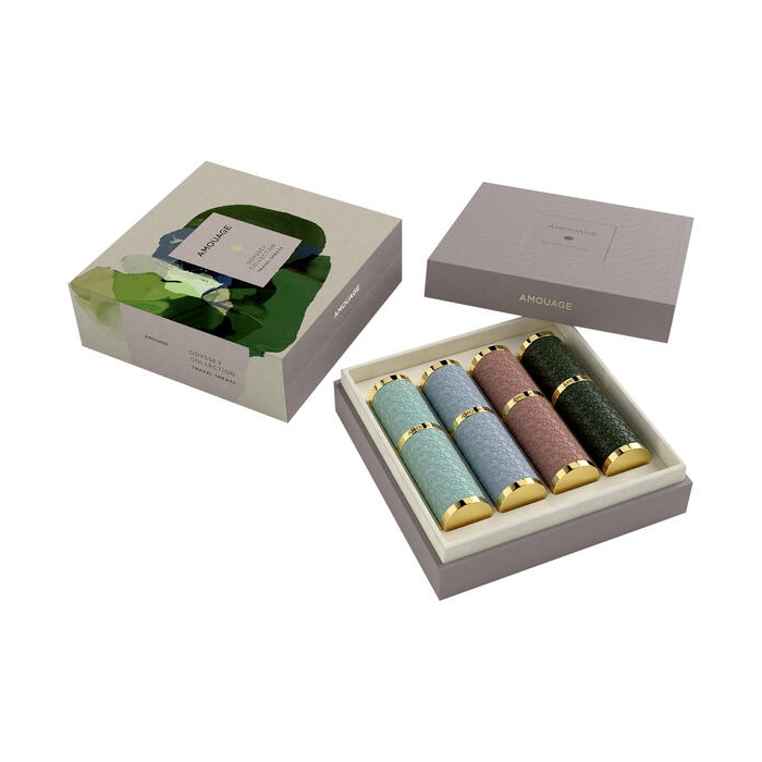 Amouage ODYSSEY COLLECTION 4 x 0.34 oz. EDP Travel Set NEW