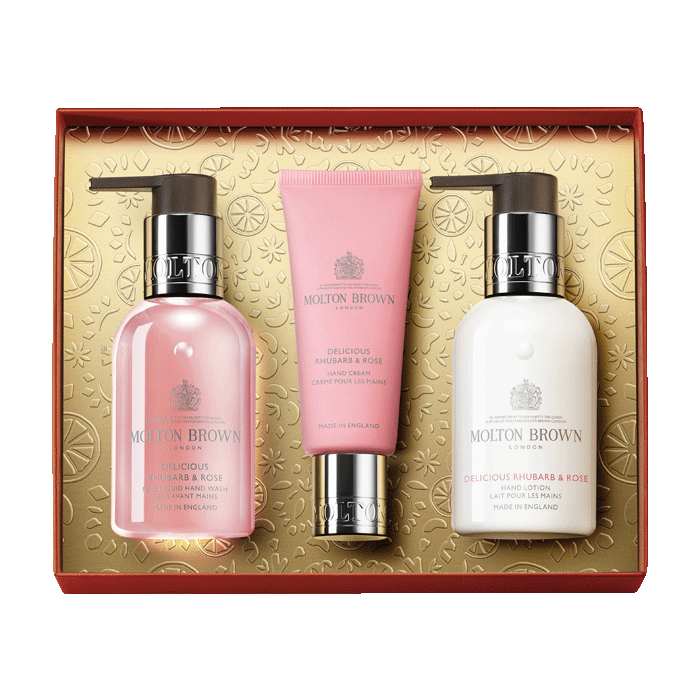 Delicious Rhubarb & Rose Handpflege Geschenkset