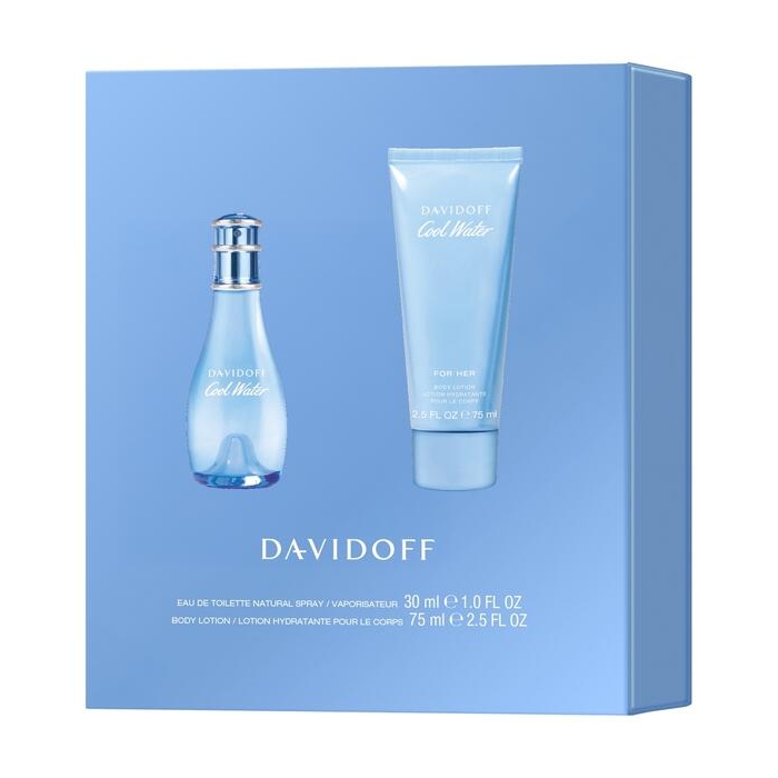 Set Davidoff Cool Water Woman EDT 30ml + Bodylotion 75ml