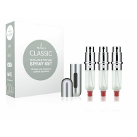 Classic Set = Easy Fill Perfume Sprayrisateur Rechargeable Hülle + 3 Patronen