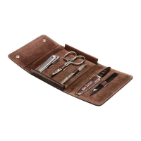 Druckknopf-Etui Antik, vernickelt