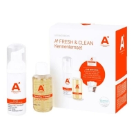 Fresh & Clean Set = Face Wash Mousse 50 ml + Facial Tonic Cleanser 50 ml + 3 x Enzyme Peeling Powder 1 g + Rezept + Broschüre