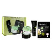 Hydr. and Nour. Beauty Routine Set = Matcha Tea Ultra Firm. Cream 50 ml + Green Tea Detox Face Scrub 20 ml + Matcha Tea Mir. Face & Neck Mask 30 ml
