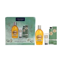Mandel Körperpflege Set = Duschöl 250 ml + Handcreme 75 ml + Körpercreme 20 ml
