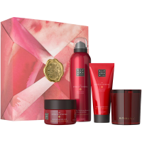 The Ritual of Ayurveda - Medium Gift Set = Body Cream 100 ml + Body Scrub 125 g + Foaming Shower Gel 200 ml + Candle 140 g