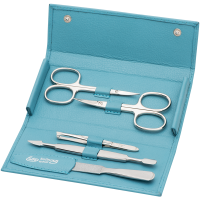 Druckknopf-Etui Siena, vernickelt