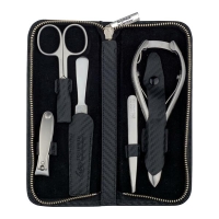 Reißverschluss-Etui Carbon