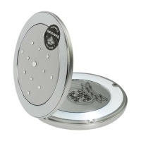 Taschenspiegel, rund, LED, 5-fach