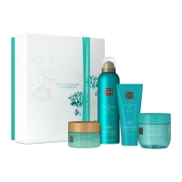 The Ritual of Karma Medium Gift Set 2025=Body Cream 100ml, Softening Body Scrub 125g, Foaming Shower Gel 200 ml,Overnight Body Mask 125 ml