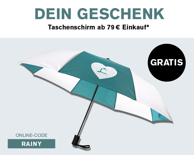 Taschenschirm gratis | Oktober | 01.10. bis 31.10.25 | Banner