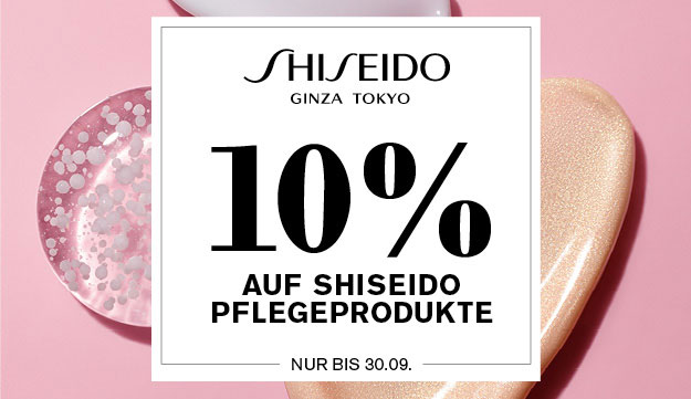 Shiseido 10 Prozent günstiger