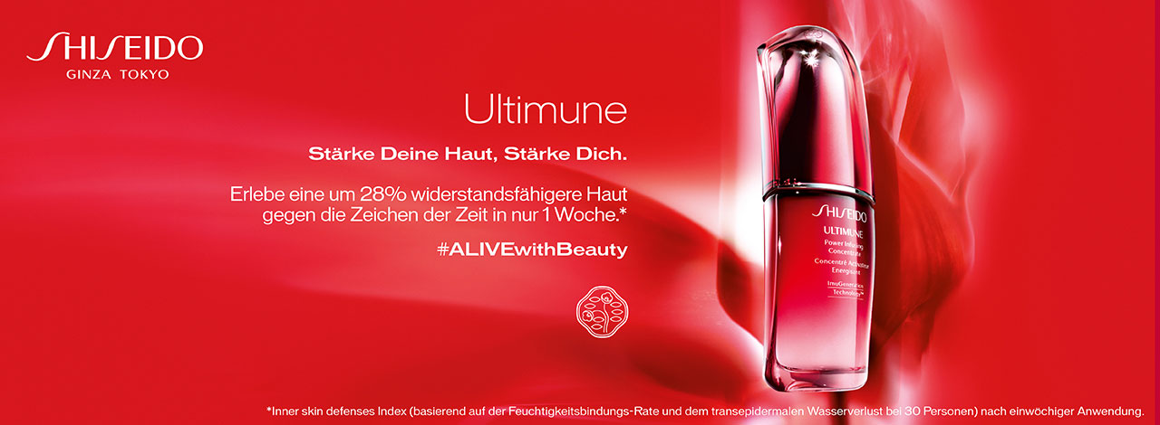 Shiseido Ultimune Gesichtspflege bei Schuback
